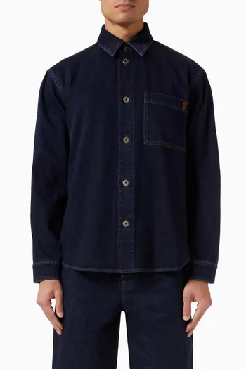 B Shield Shirt in Denim