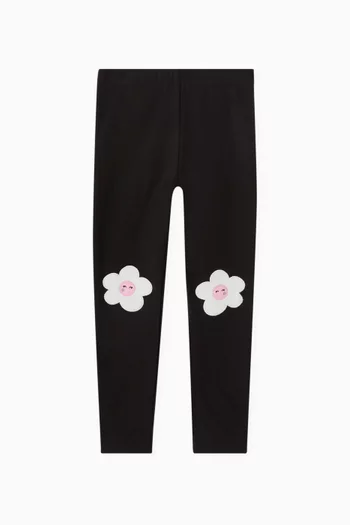 Floral Applique Leggings