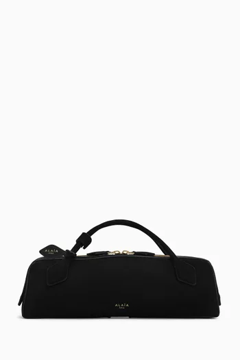 Le Teckel Clutch Bag in Suede