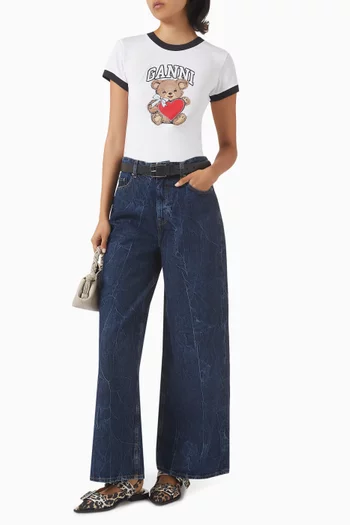 Crinkled Future Jeans in Denim