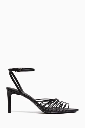 Strappy 80 Sandals in Glossy Leather