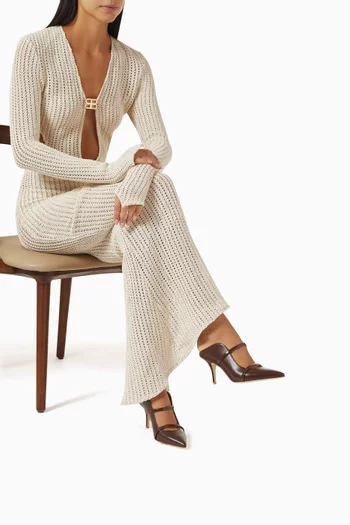 Maureen 70 Mules in Nappa Leather