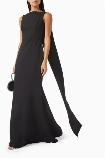 Sleeveless Cape Dress