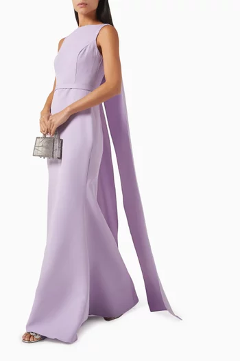 Sleeveless Cape Dress