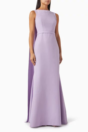 Sleeveless Cape Dress