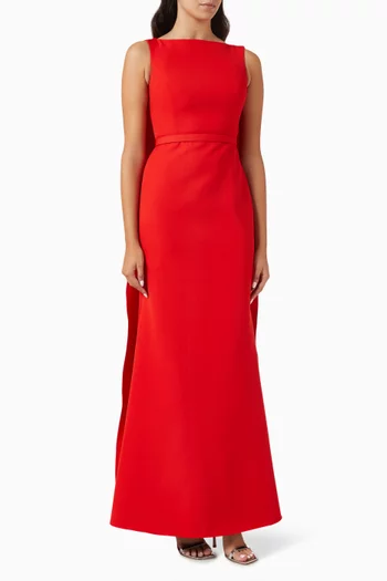 Sleeveless Cape Dress