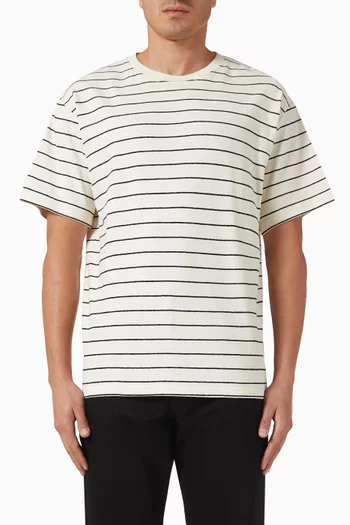 Stripe Relaxed-fit T-shirt in Cotton