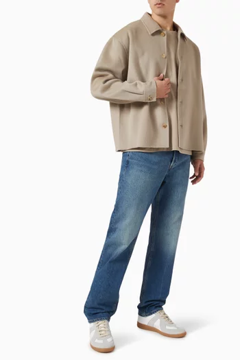 Double Face Shirt Jacket in Wool
