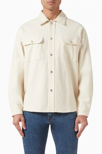 Double Pocket Overshirt in Cotton Blend