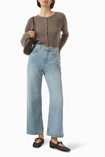 Clara Crew Cardigan in Cashmere