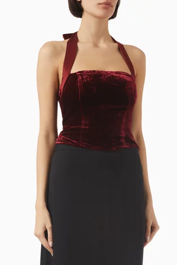 Malika Top in Velvet