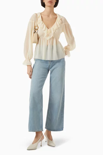 Wyn Top in Crepe