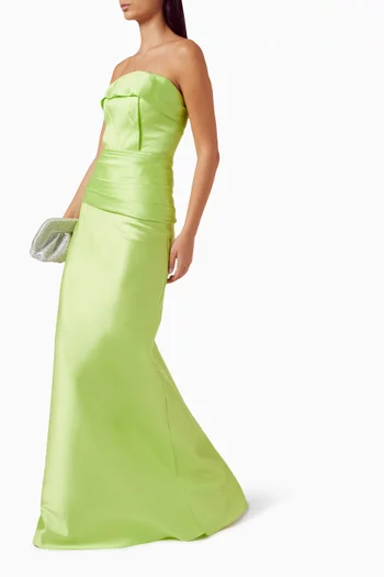 Illuminated Illusion Gown in Satin