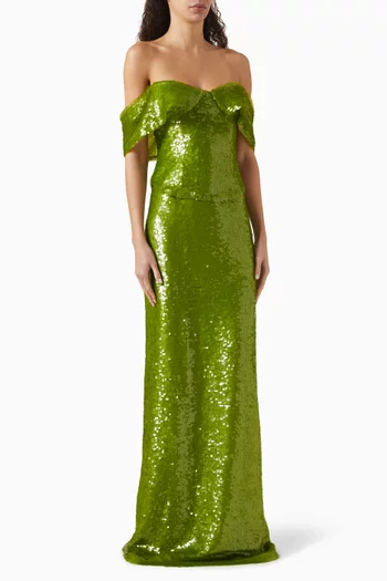 Shimmery Shift Sequinned Dress