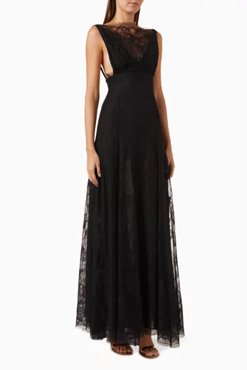 Vapor Veil Maxi Dress in Lace