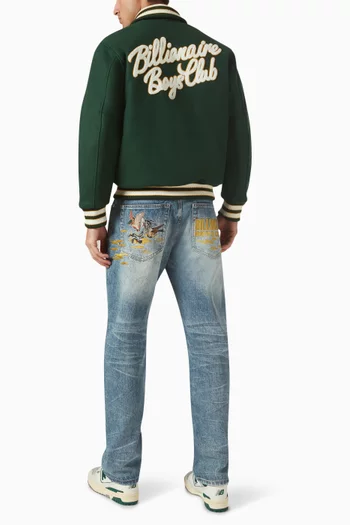 Script Logo Varsity Jacket