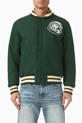 Script Logo Varsity Jacket