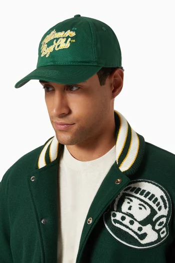 Script Logo Baseball Cap in Cotton-canvas
