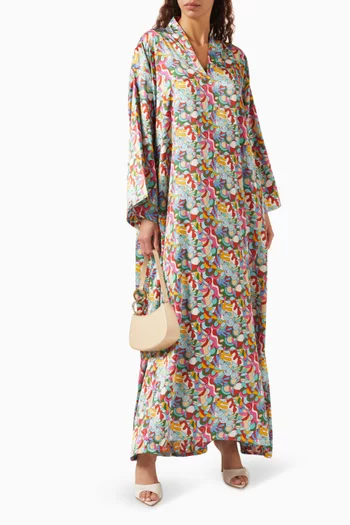 Kaleidoscopic Printed Kaftan