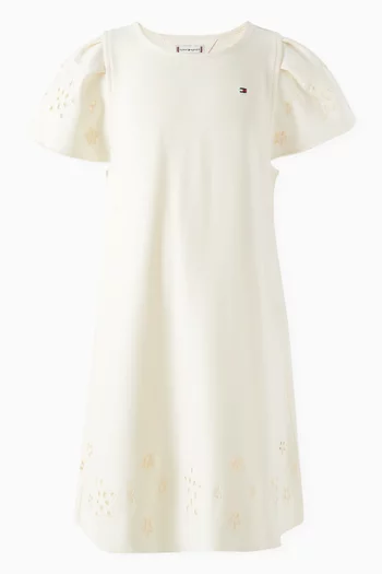 Broderie Anglaise Dress in Organic Cotton