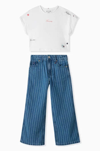 Mable Striped Jeans