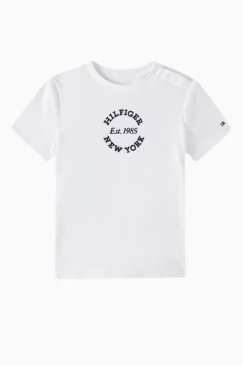 Logo Crewneck T-Shirt in Cotton