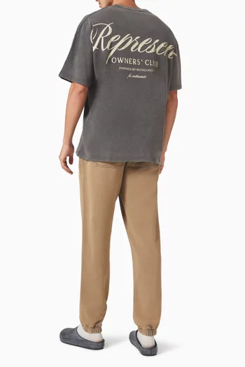 تي شيرت بشعار Owners Club‏ قطن