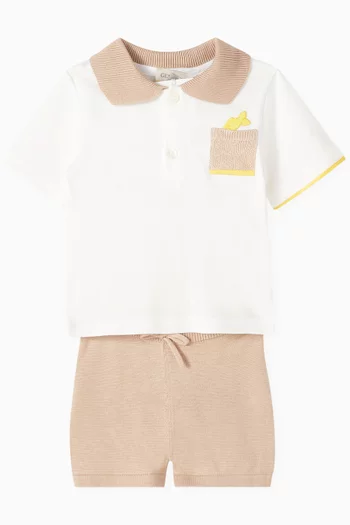 Relaxed Shorts in Silk-cotton