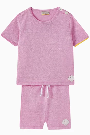 Knitted T-shirt  in Cotton-blend