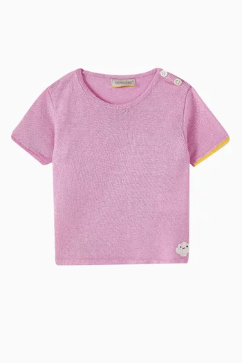 Knitted T-shirt  in Cotton-blend