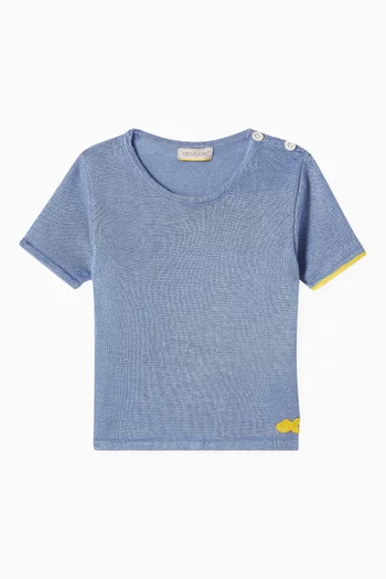 Knitted T-shirt  in Cotton-blend