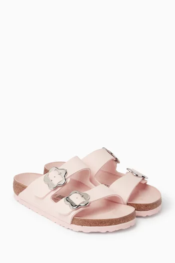 حذاء مفتوح أريزونا بإبزيم بتصميم زهرة