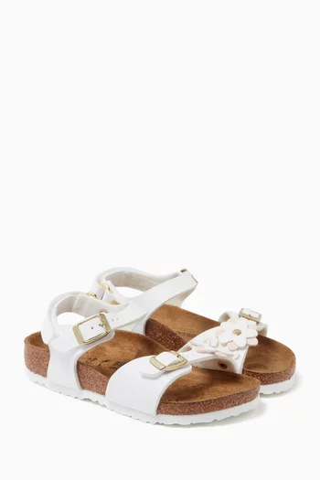 Rio Flower Sandals in Birko-Flor® & Suede