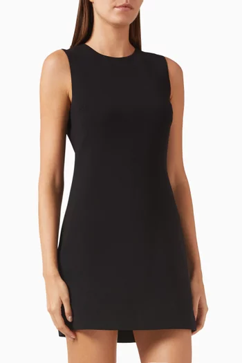 Shift Mini Dress in Japanese Crepe