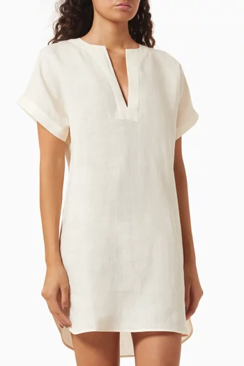 فستان فيفوريت قصير كتان