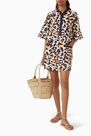 تونيك ماري قصير قطن تويل