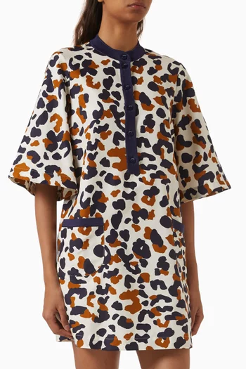 تونيك ماري قصير قطن تويل