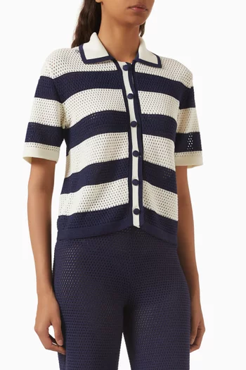 Mouette Top in Openwork-knit