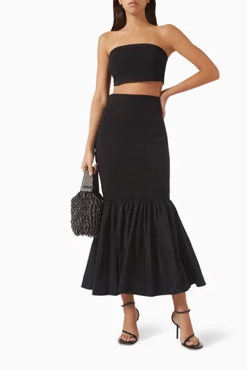 Palladium Bustier Top in Ponte-knit