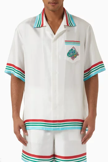 Casa Way World Series Shirt in Silk Twill