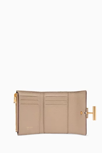 Tara Compact Wallet in Grained Leather