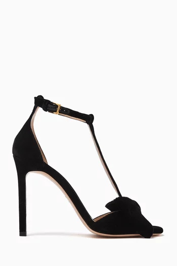 Brigitte 105 Bow Sandals in Velvet