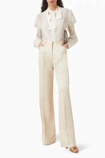 بلوزة لافالير حرير جورجيت