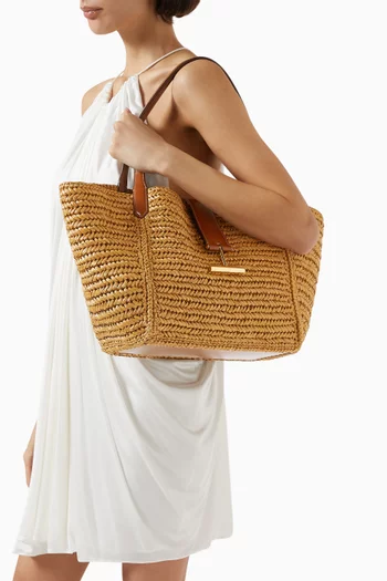Medium Tara Tote Bag in Raffia