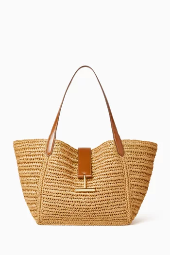 Medium Tara Tote Bag in Raffia