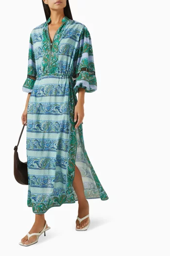 Fraiche Maxi Smock Dress in LENZING™ Viscose Blend