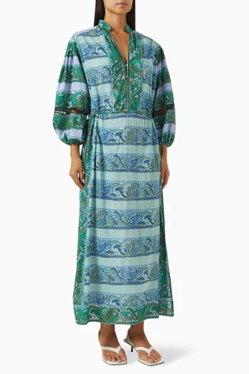 Fraiche Maxi Smock Dress in LENZING™ Viscose Blend