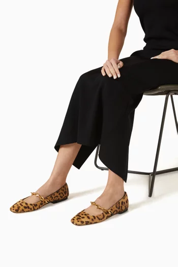Diamond Tilda Flats in Calf Hair