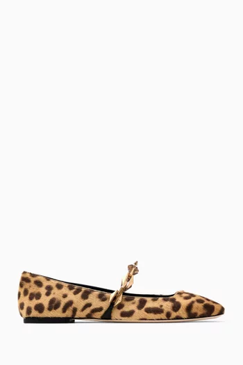 Diamond Tilda Flats in Calf Hair