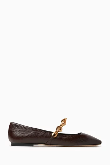 Diamond Tilda Flats in Leather